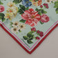 Elegant Floral Silk Square Scarf