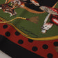Chic Silk Square Scarf with Mushroom Motif