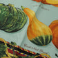 Elegant Silk Square Scarf with Vegetable Print