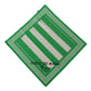 Elegant Cotton Square Scarf - Green & White Striped