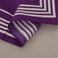 Elegant Purple Stippled Cotton Scarf