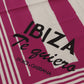 Elegant Pink Striped Cotton Scarf