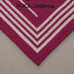 Elegant Pink Striped Cotton Scarf
