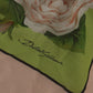 Elegant Floral Print Silk Blend Scarf