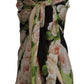 Elegant Floral Print Silk Blend Scarf