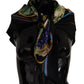 Elegant Silk Square Scarf with Fruit Motif