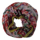 Floral Elegance Silk Shawl Wrap