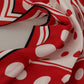 Red White Polka Dot Silk Square Scarf