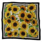 Sunflower Silk Square Scarf