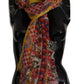Chic Multicolor Floral Silk Shawl