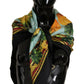 Exquisite Silk Foulard with Vibrant Print