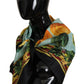 Exquisite Silk Foulard with Vibrant Print