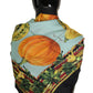 Exquisite Silk Foulard with Vibrant Print