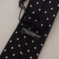 Elegant Black Polka Dot Silk Tie