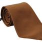 Elegant Brown Silk Men's Tie