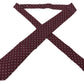 Elegant Maroon Silk Patterned Men's Tie