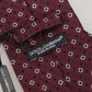 Elegant Maroon Silk Patterned Men's Tie