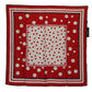 Elegant Polka Dot Silk Square Scarf
