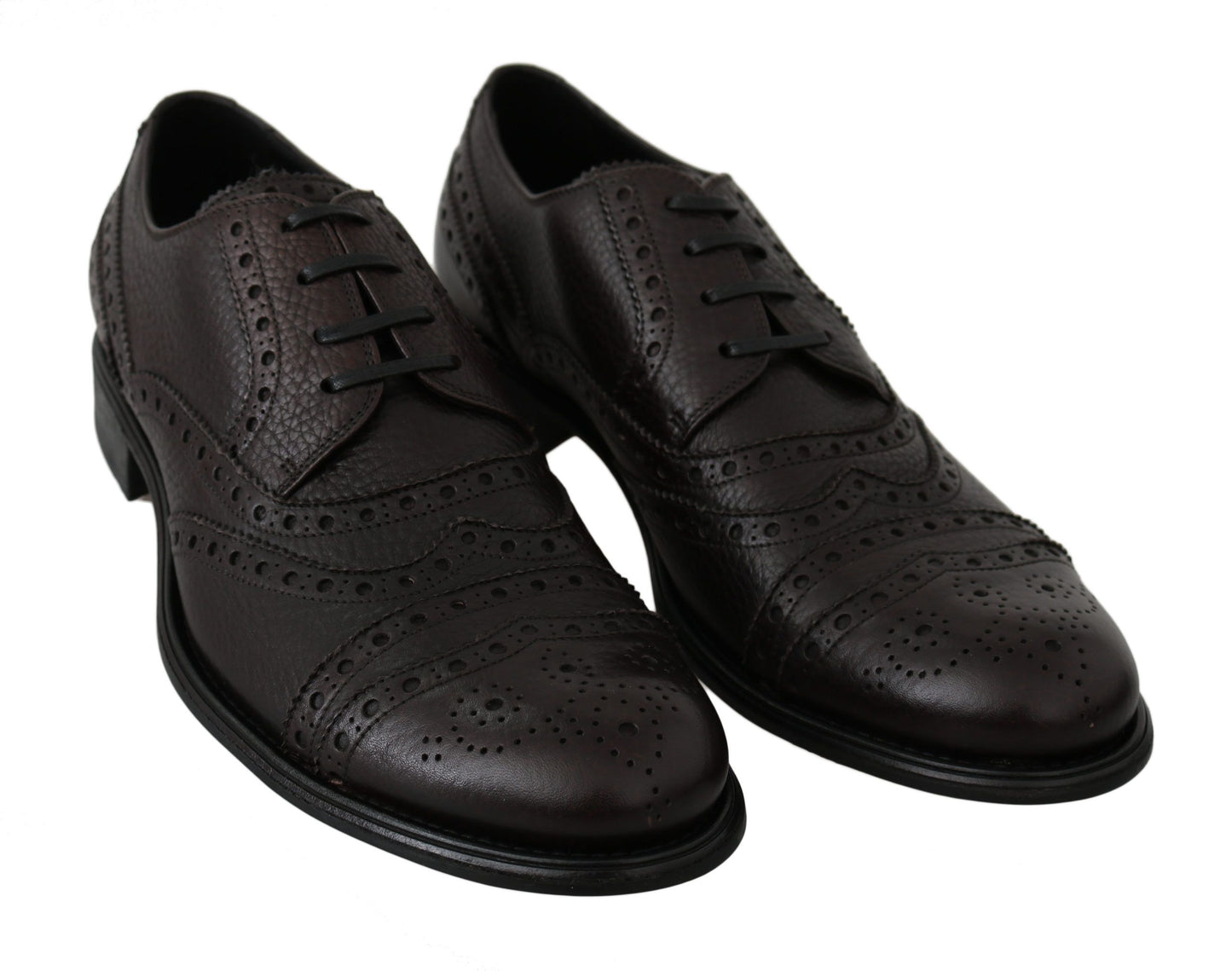 Elegant Mens Leather Derby Dress Shoes