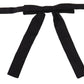 Elegant Black Silk Bow Tie