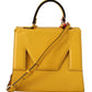 Chic Sunshine Yellow Leather Shoulder Bag