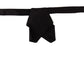 Sleek Silk Black Tied Bow Tie