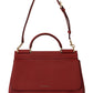 Dolce & Gabbana Red Leather Hand Shoulder SICILY  Women Bag