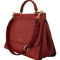 Dolce & Gabbana Red Leather Hand Shoulder SICILY  Women Bag