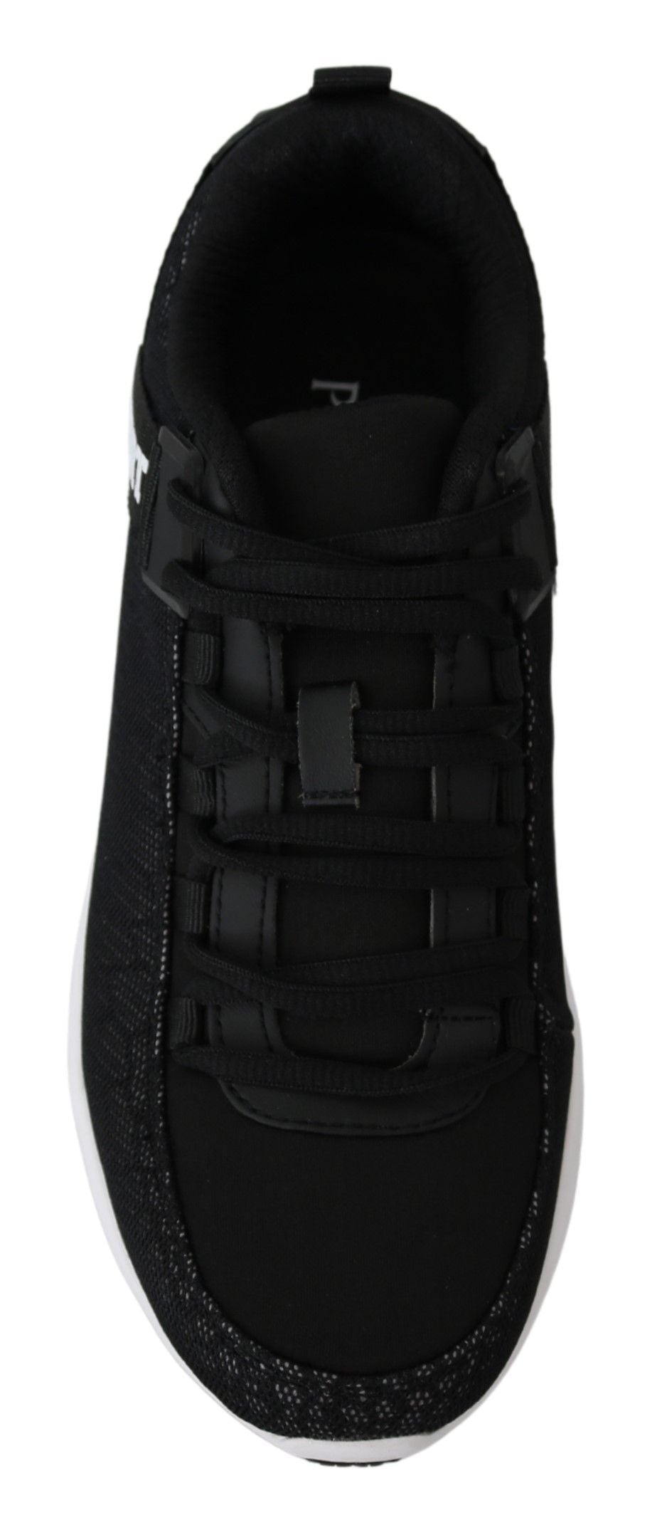 Black Polyester Adrian Sneakers Shoes