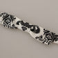 Elegant White Fantasy Pattern Silk Bow Tie