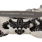 Elegant White Fantasy Pattern Silk Bow Tie