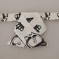 Elegant Silk Crown-Patterned Bow Tie