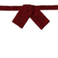 Elegant Silk Red Bow Tie