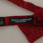 Elegant Silk Red Bow Tie