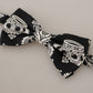 Elegant Black Silk Bow Tie