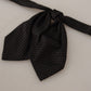 Elegant Polka Dot Silk Bow Tie