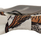 Elegant White Silk Patterned Bow Tie