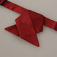 Elegant Red Silk Bow Tie