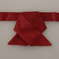 Elegant Red Silk Bow Tie