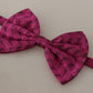 Elegant Pink Silk Bow Tie