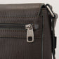 Authentic Textured Leather Messenger Bag