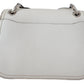 White Soft Grainy Leather Varenne Kdy Shoulder Bag