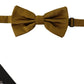 Elegant Gold Silk Bow Tie