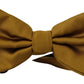 Elegant Gold Silk Bow Tie