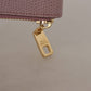 Elegant Pink Leather Zip Around Wallet