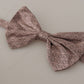 Elegant Silk Gray Bow Tie - Men's Formalwear