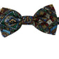 Elegant Majolica Print Silk Bow Tie