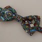 Elegant Majolica Print Silk Bow Tie