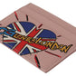 Chic Pink Leather Cardholder with Exclusive Print