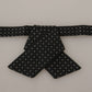 Elegant Polka Dot Silk Bow Tie